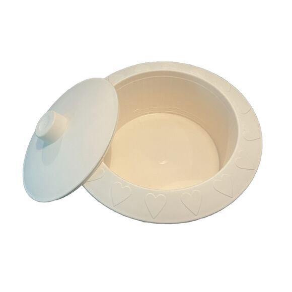 VTG Promise Margarine Plastic Container - Hearts on Lid "Get Heart Smart" Spread - Picture 2 of 4